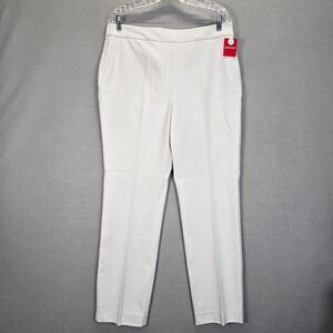 Spanx  Size XL Tall On-The-Go Slim Straight Pant Classic White New